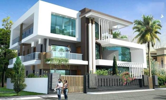 Modern three storey house design