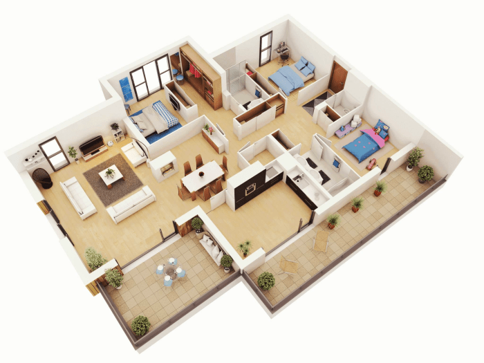 3 bed house design