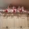 Above Kitchen Cabinet Christmas Decor