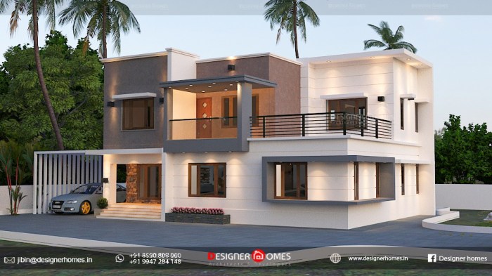 Modern contemporary house design kerala