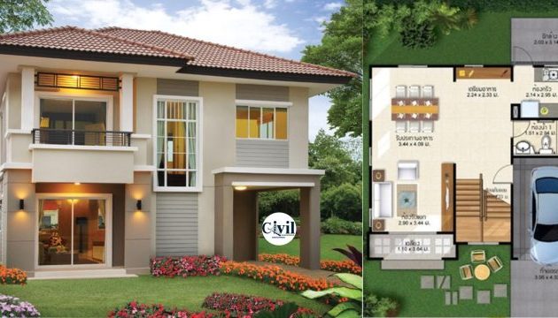 Low budget modern 3 bedroom house design