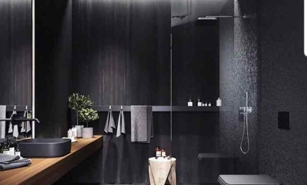 Black bathroom decor ideas