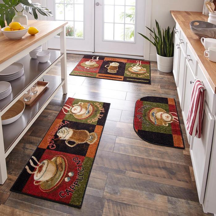 Kitchen rugs wine decor