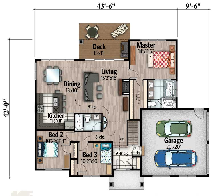 Single floor house design