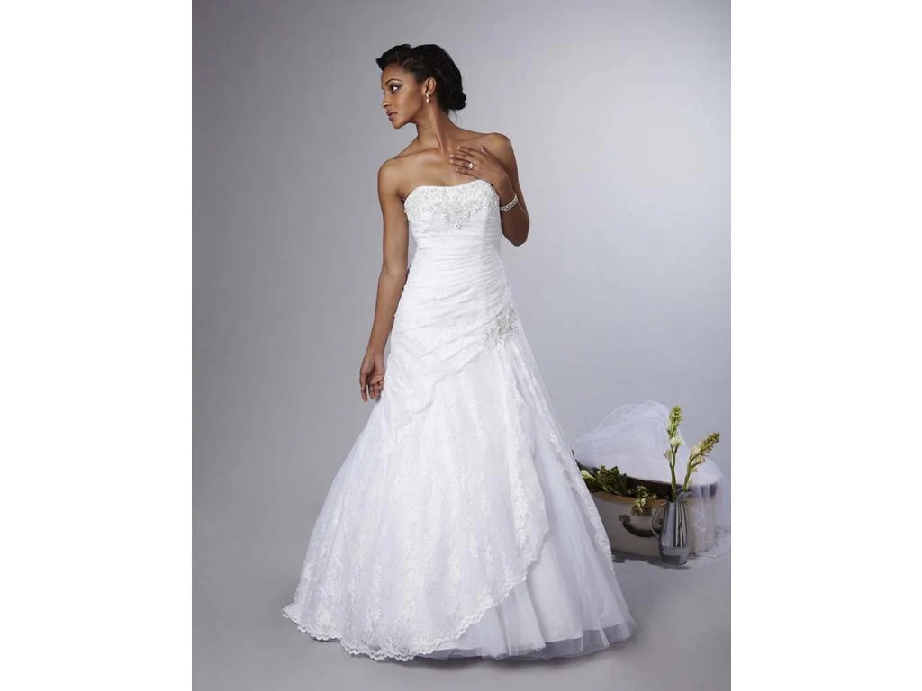 David's bridal a line wedding dress