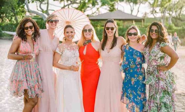 Fall beach wedding guest dresses