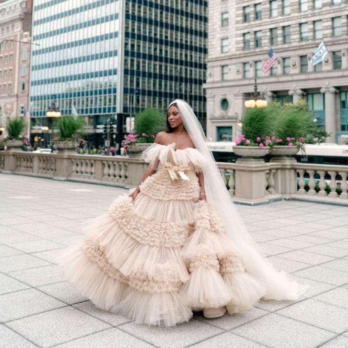 Black wedding dresses chicago