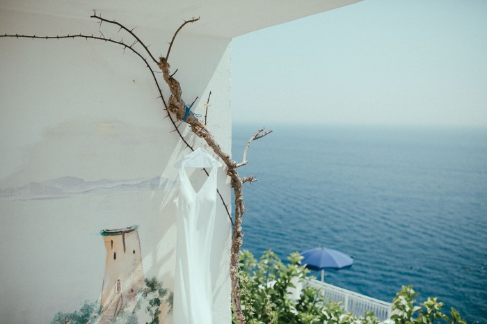 Amalfi coast wedding guest dress