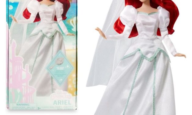 Ariel the little mermaid wedding dress