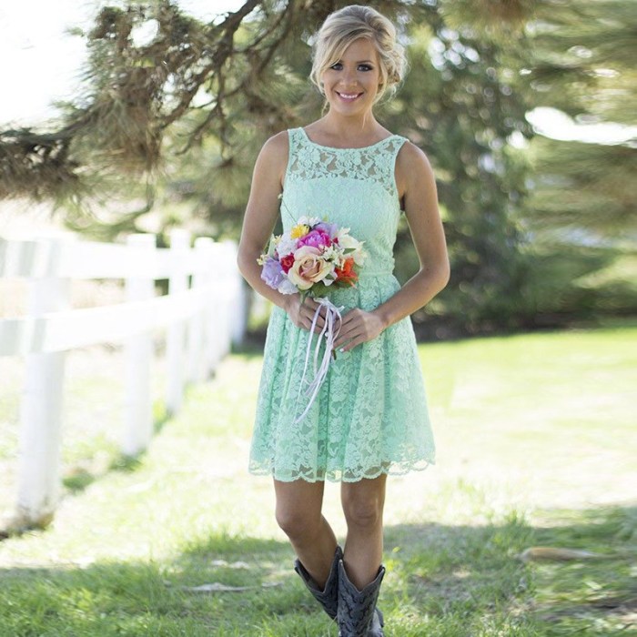 Western wedding dresses short