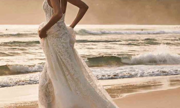 Beach wedding dress older bride