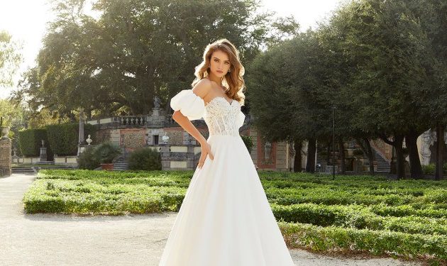 Corset wedding dresses with straps