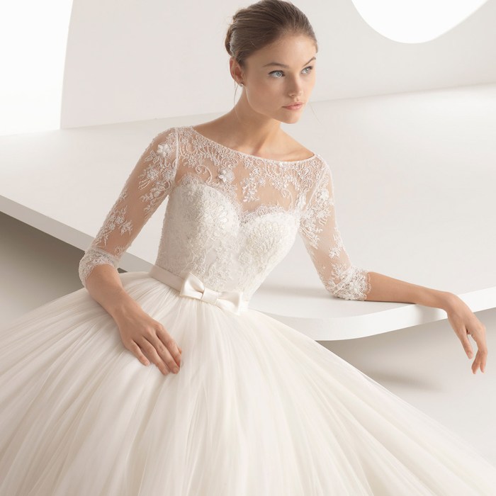 High neckline wedding dresses